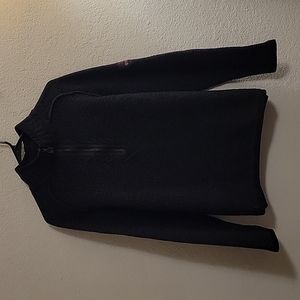 Dale of Norway 100% Lambswool 1/4-zip Pullover - Charcoal Black - XL